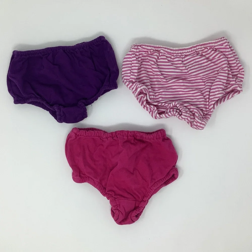 Ralph Lauren Baby Bloomers Shorts Girls‎ 3m Diaper Cover Set Multicolor Cotton